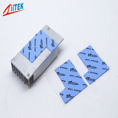 couleur bleue efficace élevée de protection d'unité centrale de traitement de protection de remplissage d'écart du silicone 3.0W/Mk pour l'alimentation d'énergie