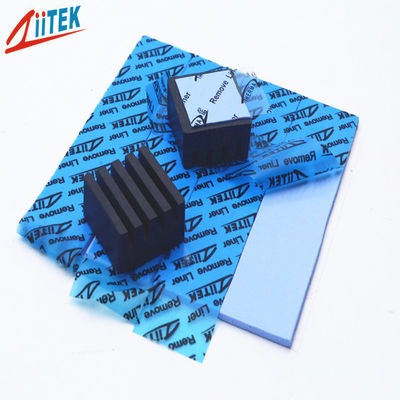 couleur bleue efficace élevée de protection d'unité centrale de traitement de protection de remplissage d'écart du silicone 3.0W/Mk pour l'alimentation d'énergie