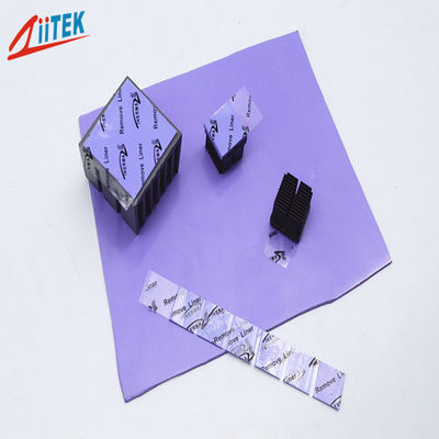 Pad thermique en silicone bleu-violet de 2,5 W pour équipement électronique