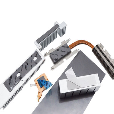 Tampon conducteur en Silicone thermique gris auto-adhésif 7.5W, pour processeurs AI, serveurs AI, Dissipation thermique