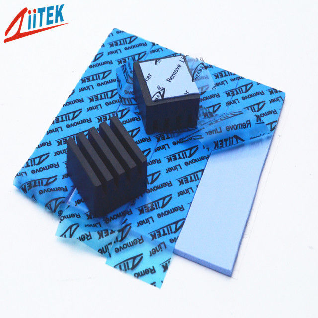 couleur bleue efficace élevée de protection d'unité centrale de traitement de protection de remplissage d'écart du silicone 3.0W/Mk pour l'alimentation d'énergie