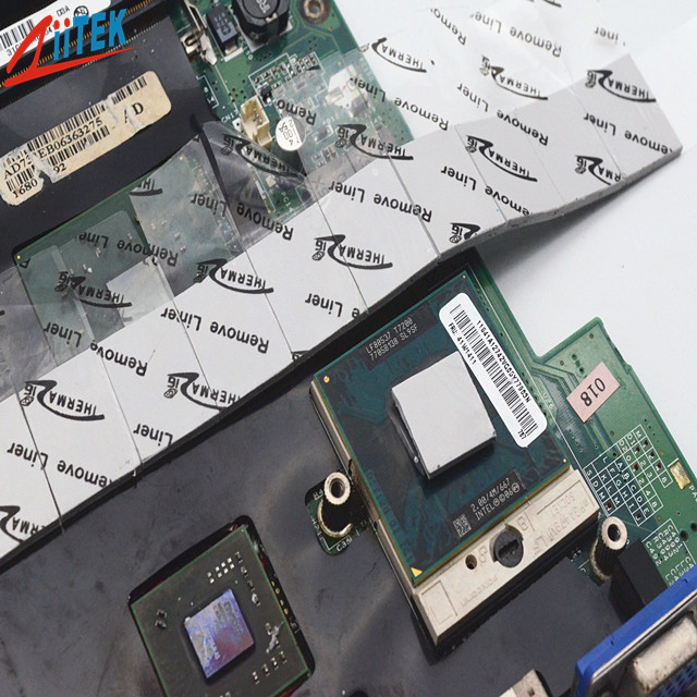 Dureté 20 Shore 00 Cpu Pad thermique Doux et compressible pour les applications à faible tension
