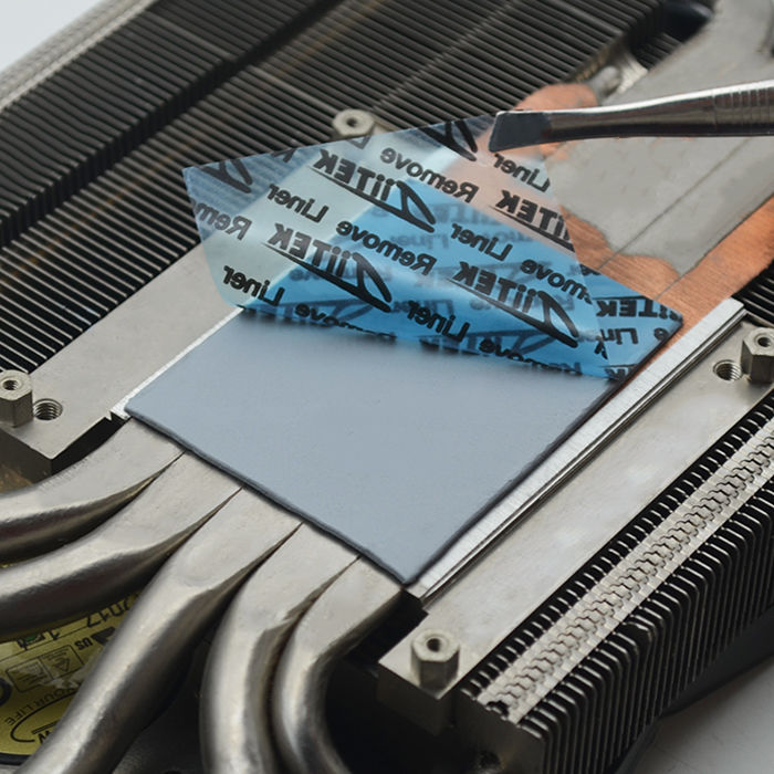 Le silicone de remplisseur d'espace thermique protège la conductivité thermique élevée de taille faite sur commande 8.5W/mK pour le refroidissement des appareils électroniques