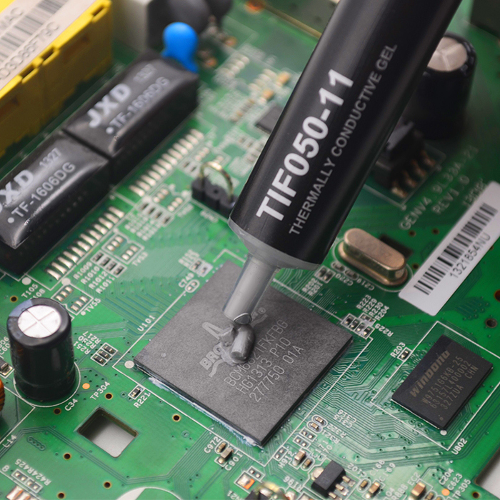 Gel conducteur thermique d'isolation du gel thermique 5.0W/MK à haute conductivité adapté aux applications PCB