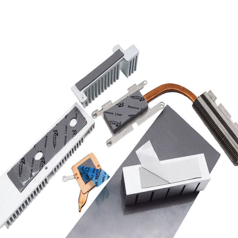 Tampon conducteur en Silicone thermique gris auto-adhésif 7.5W, pour processeurs AI, serveurs AI, Dissipation thermique